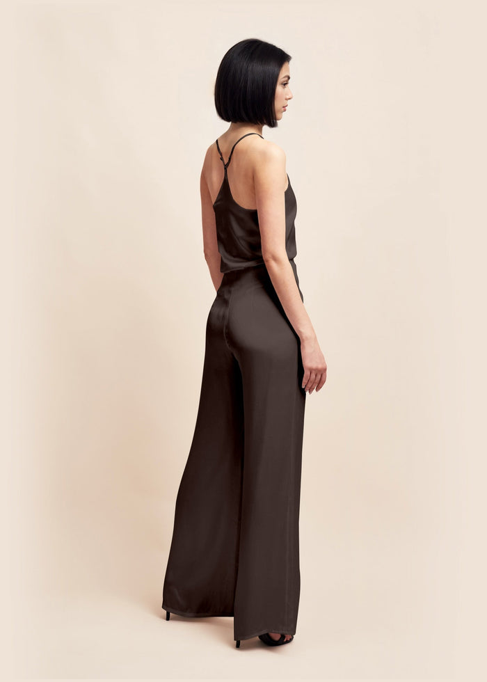 Eva Ebony Palazzo Trousers - MAIMIE LONDON