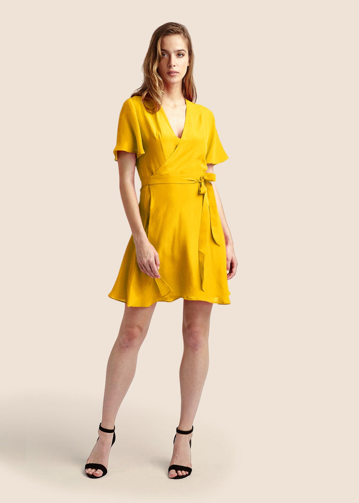 Lolita Marie Mini Wrap Dress - MAIMIE LONDON