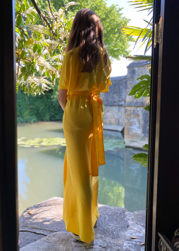 Athena Marie Silk Maxi Dress - MAIMIE LONDON