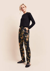 Estella Flora Silk Trousers - MAIMIE LONDON