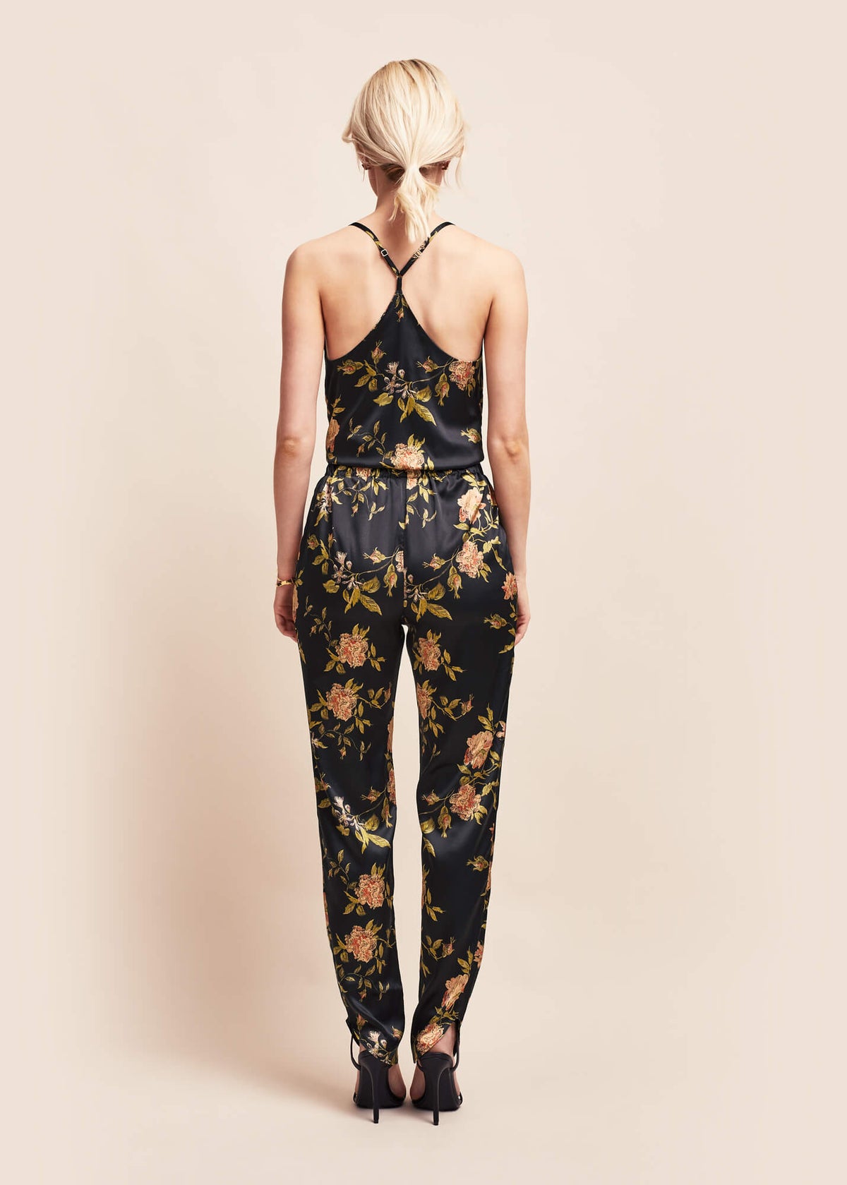 Estella Flora Silk Trousers - MAIMIE LONDON