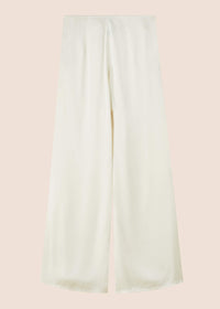 Eva Ivory Silk Palazzo Trousers - MAIMIE LONDON
