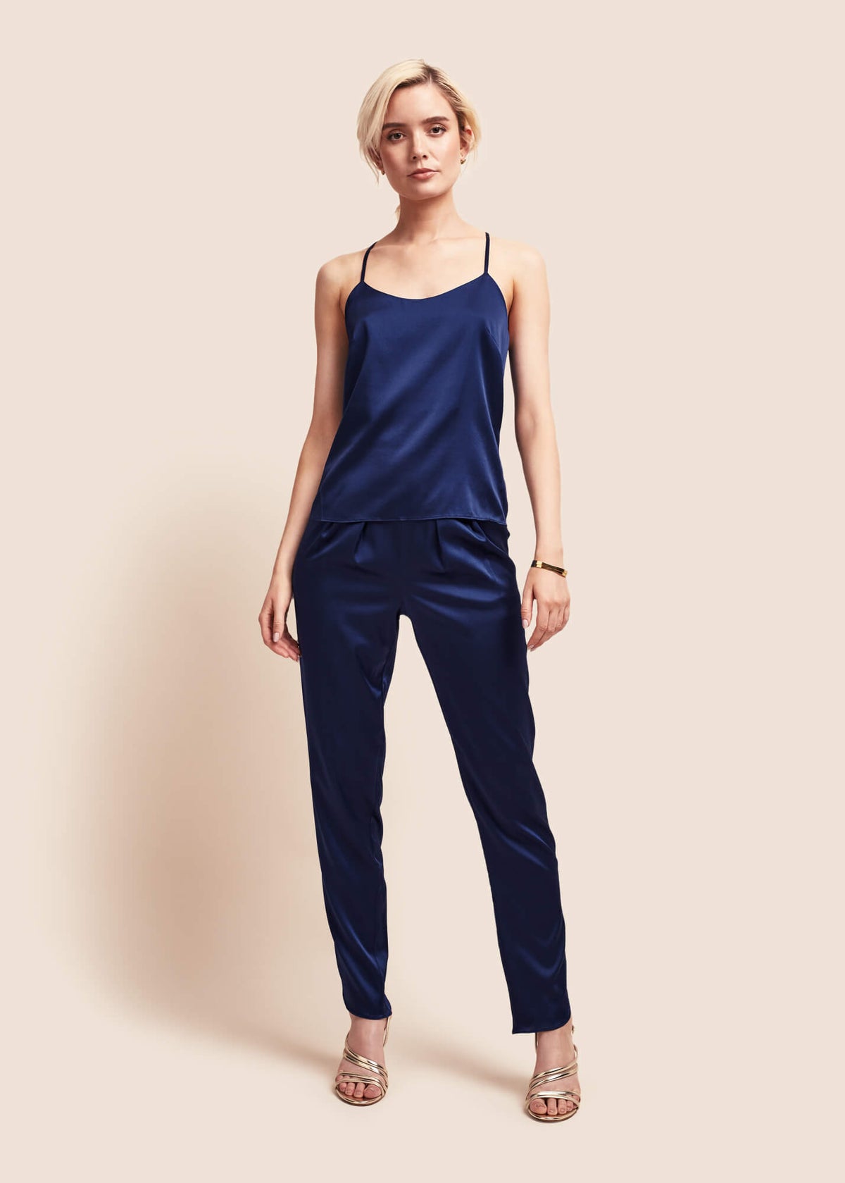 Lola Ink Silk Camisole - MAIMIE LONDON