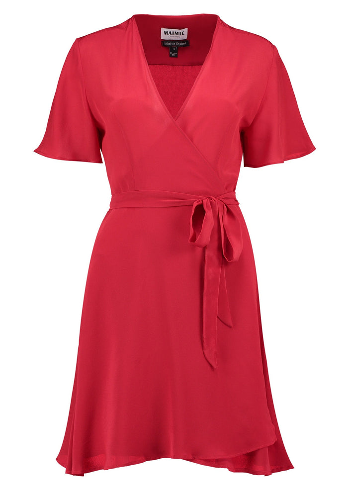 Lolita Scarlett Mini Wrap Dress - MAIMIE LONDON