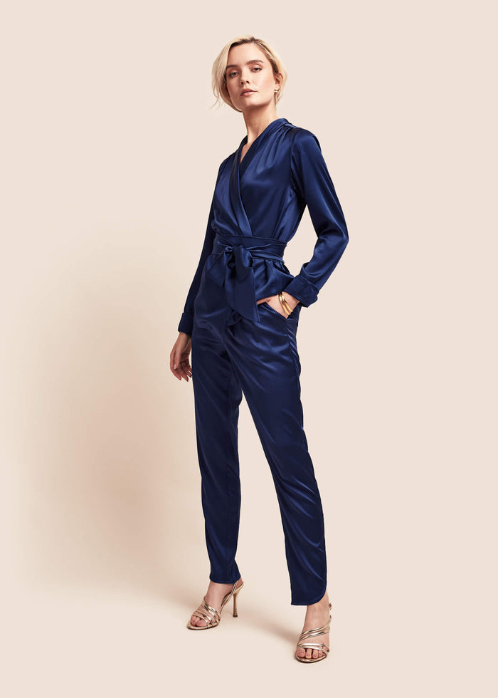 Roxy Estella Ink Silk Suit - MAIMIE LONDON