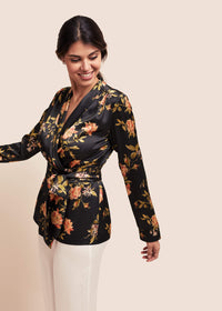 Roxy Flora Silk Jacket - MAIMIE LONDON