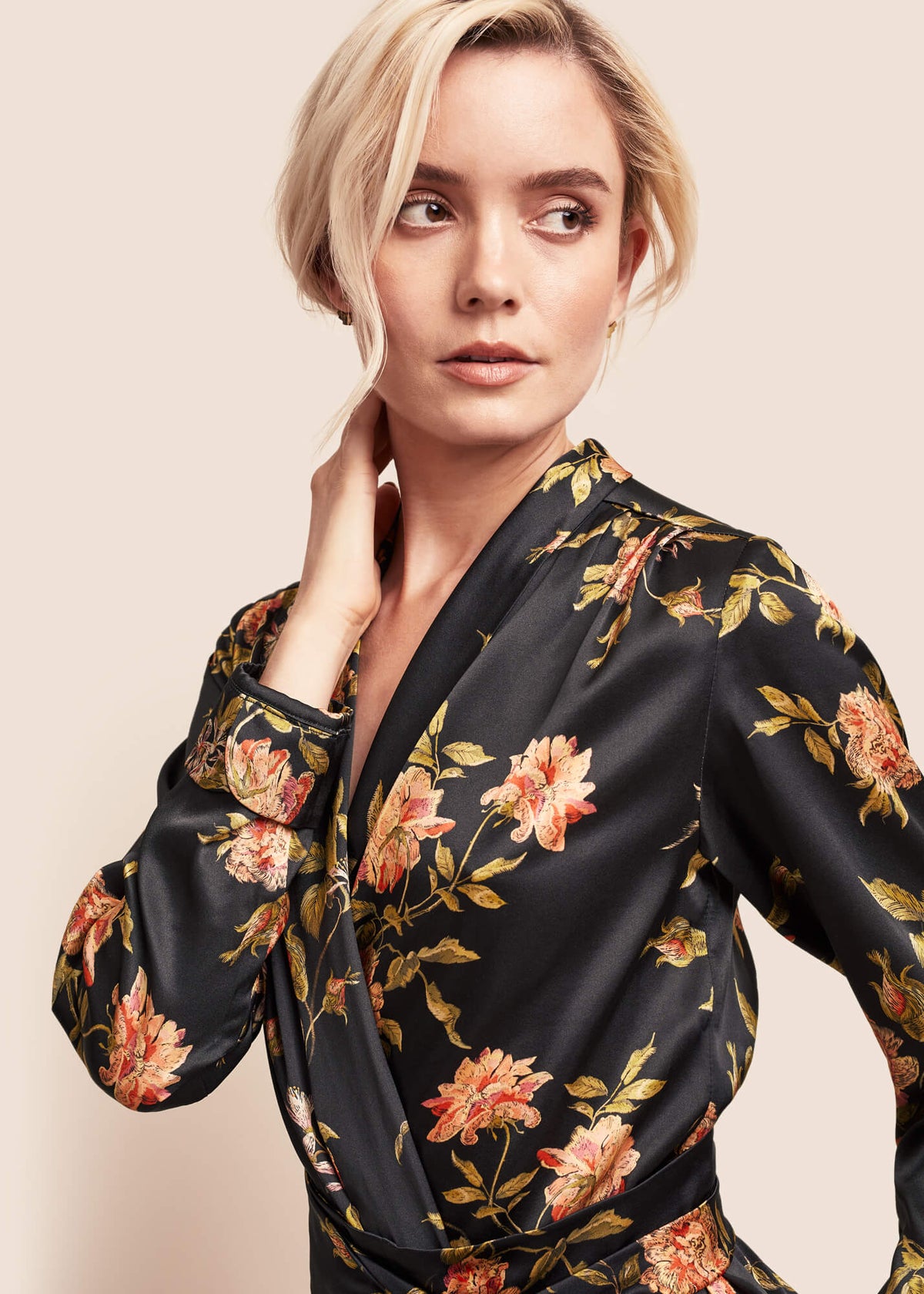 Roxy Flora Silk Jacket - MAIMIE LONDON