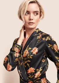 Roxy Flora Silk Jacket - MAIMIE LONDON