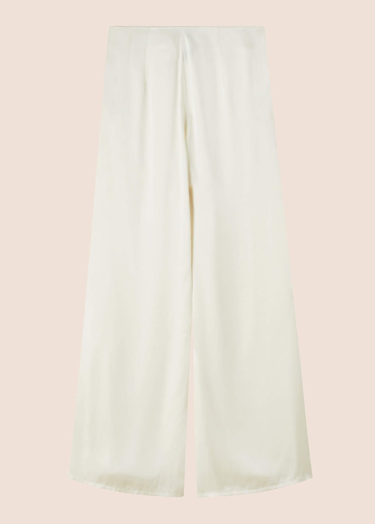 Eva Ivory Silk Palazzo Trousers - MAIMIE LONDON